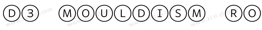 D3 Mouldism Round lt字体转换